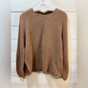 FWD – Brown Ribbed Knit Sweater XL